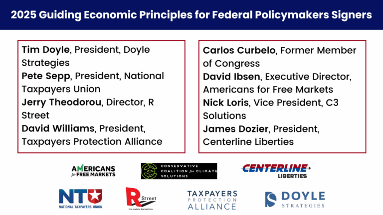 2025 Guiding Economy Principles for Federal Policymakers Signers
